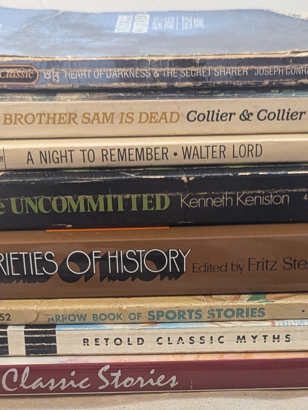 Vintage 1960s-70s Decorative Book Bundle Lot 8 Classic Literature History Sports